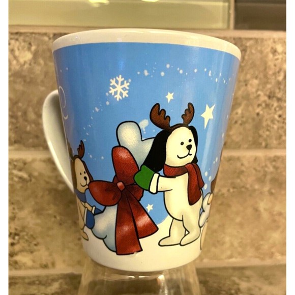 TB Toy Trading Co Reindeer Dog Mug Collectible Christmas Cup Coffee Vintage - Picture 3 of 7